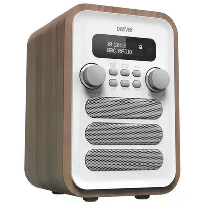 Denver DAB-48WHITE Radio Digitale DAB+/FM con Bluetooth