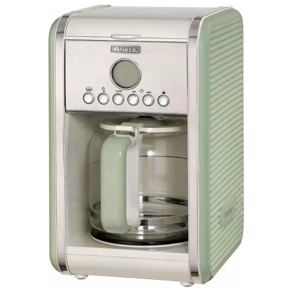 Ariete Vintage 1342 Macchina da Caffè Americano Verde, 960 W, 12 Tazze