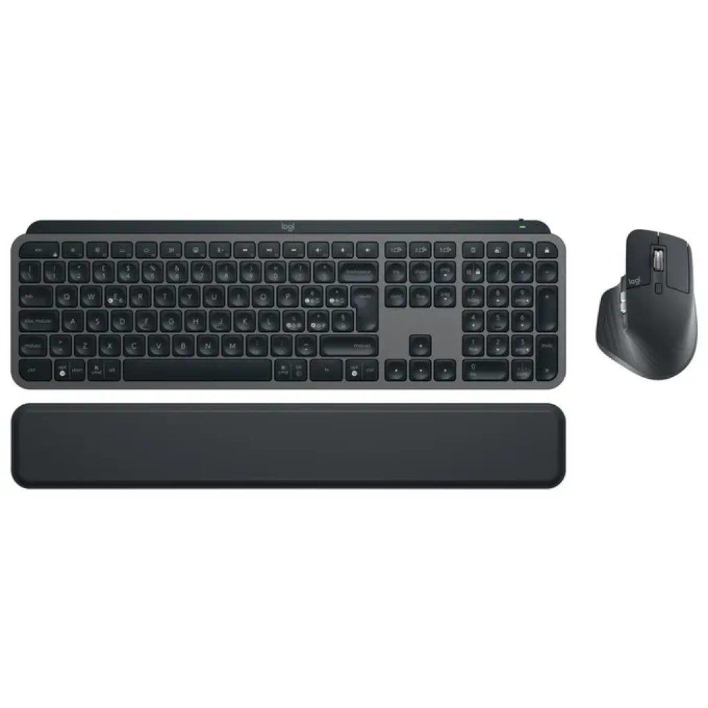 Logitech MX Keys Combo for Business Gen 2 – Tastiera e Mouse Wireless QWERTY Italiano, Grafite