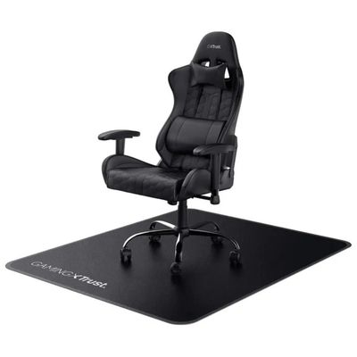Trust GXT 715 Tappetino per Sedia Gaming 99x120 cm 1,20 m² Superficie Rigida Antiusura colore Nero