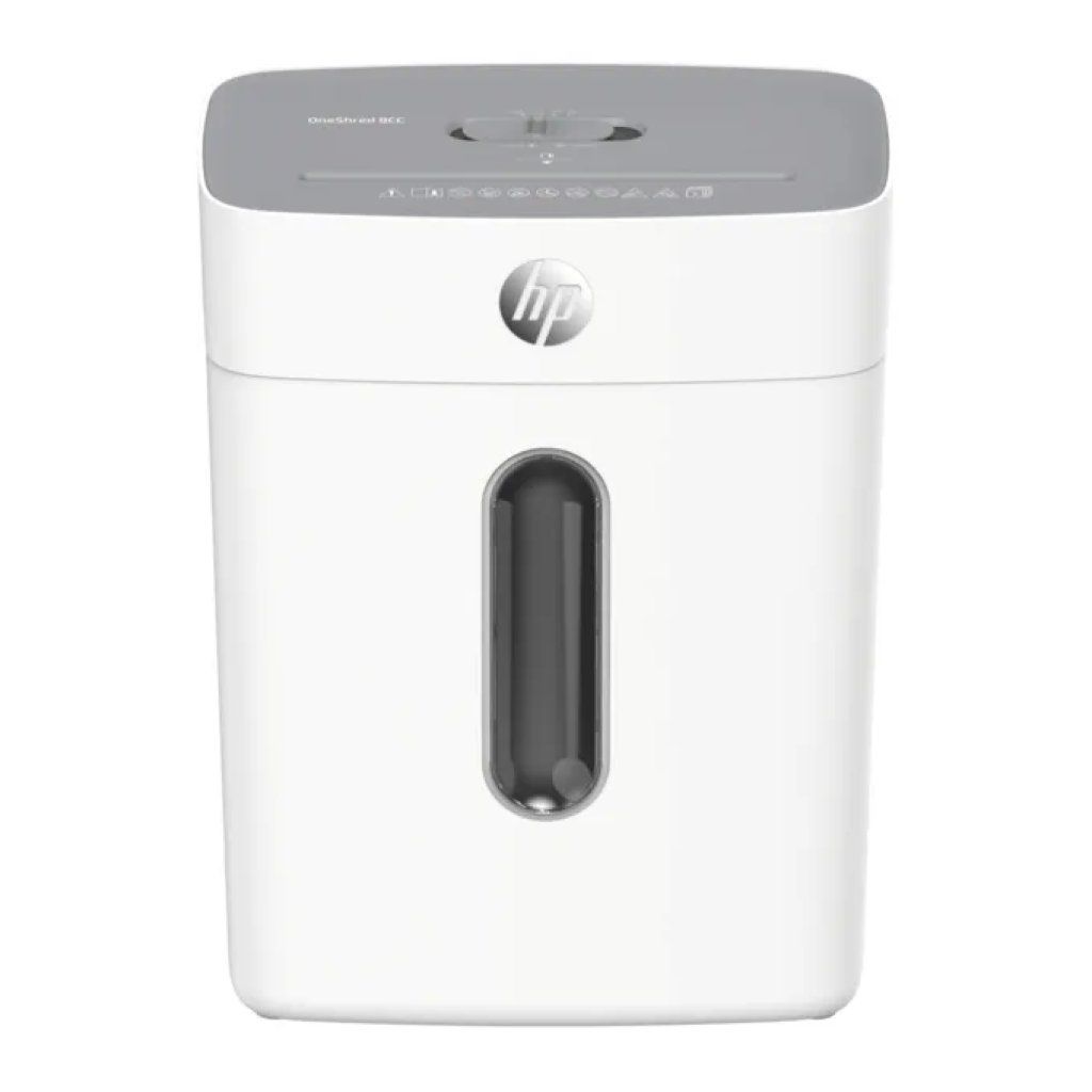 HP Distruggidocumenti HP OneShred 8CC, taglio a particelle, 8 fogli, bianco