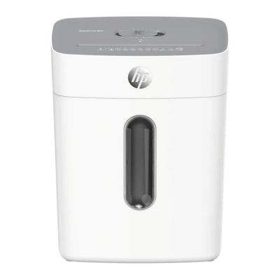 HP Distruggidocumenti HP OneShred 8CC, taglio a particelle, 8 fogli, bianco