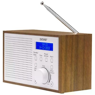 Denver DAB-46WHITE Radio DAB+ e FM con Sveglia