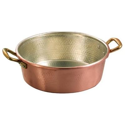 GENERICO Vigor 9407828 Tegame in Rame Stagnato, 28 cm, con 2 Manici