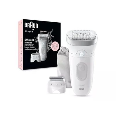 Braun Silk-épil 7 Epilatore Wet & Dry con 40 Pinzette e 5 Accessori