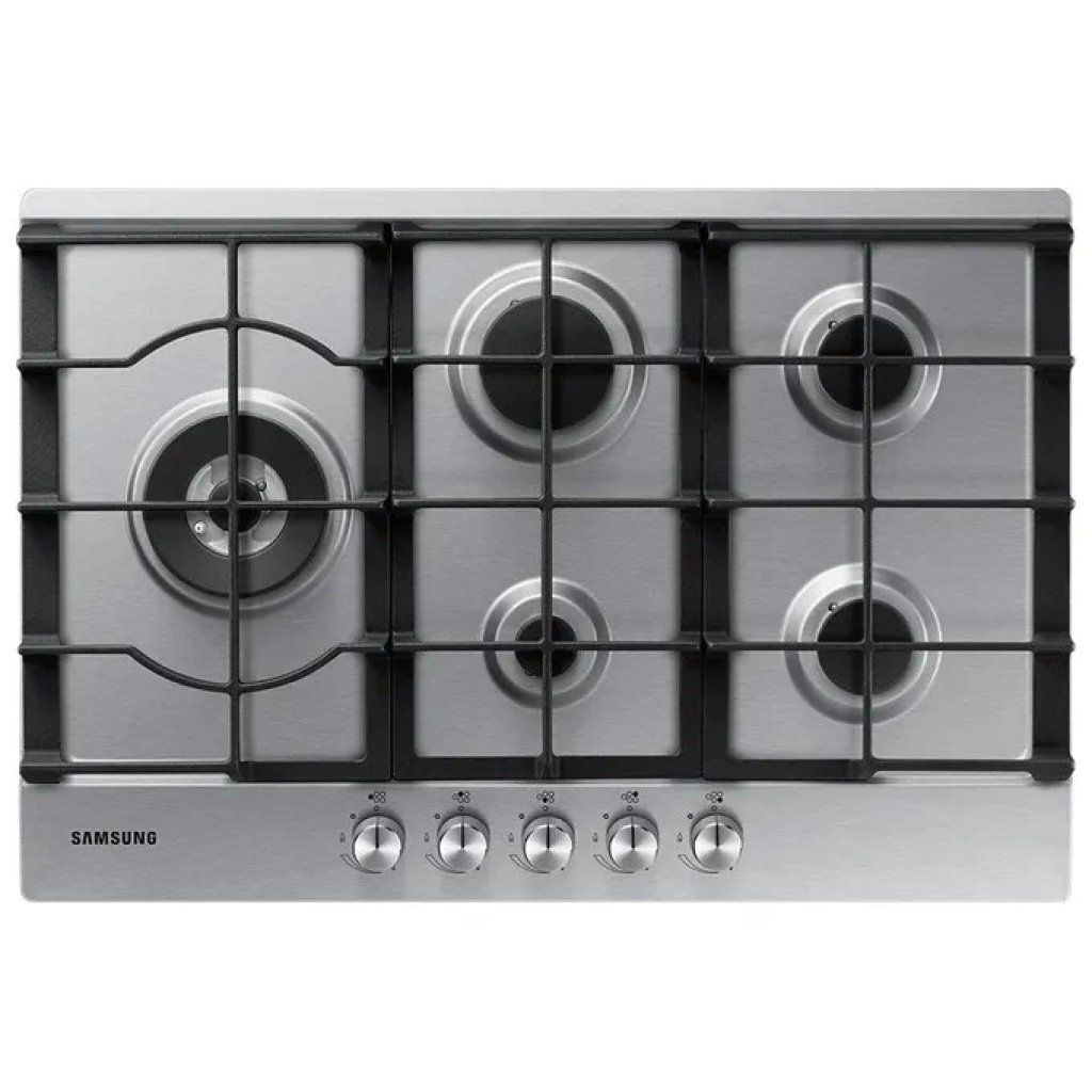 Samsung NA75J3030AS Piano cottura a gas 75 cm 5 fuochi bruciatore wok tripla corona griglie in ghisa Samsung NA75J3030AS Piano cottura a gas 75 cm 5 fuochi bruciatore wok tripla corona griglie in ghisa