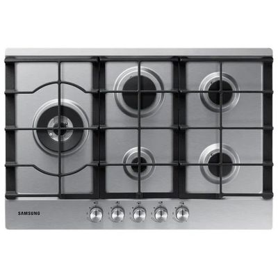 Samsung NA75J3030AS Piano cottura a gas 75 cm 5 fuochi bruciatore wok tripla corona griglie in ghisa Samsung NA75J3030AS Piano cottura a gas 75 cm 5 fuochi bruciatore wok tripla corona griglie in ghisa