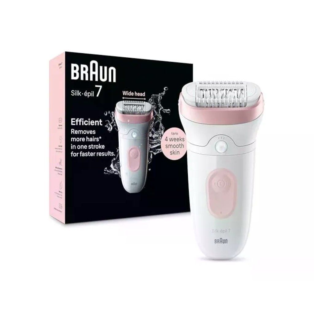 Braun Silk-épil 7 7-000 Epilatore Wet & Dry, 40 pinzette