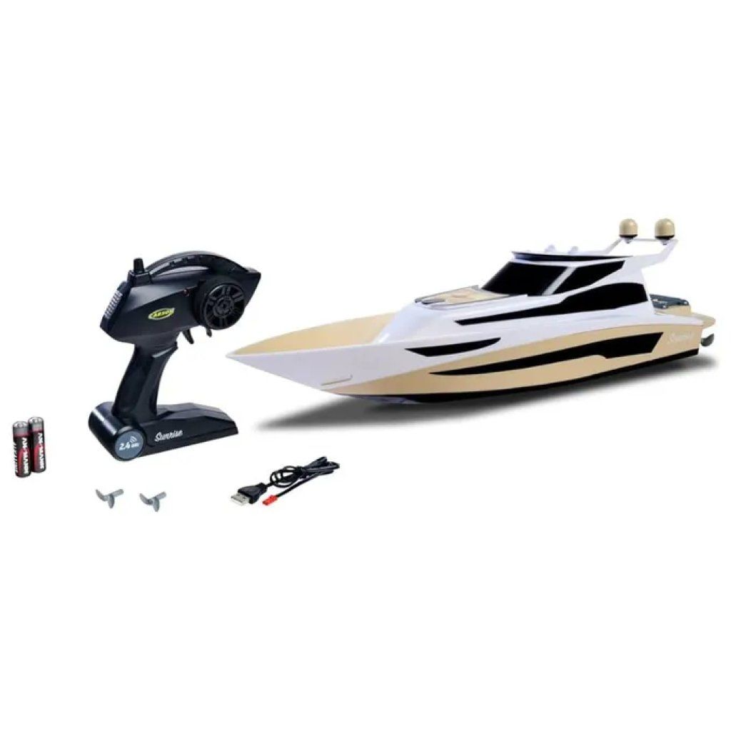 Carson Hurikan Yacht radiocomandato 35 cm, 2,4 GHz, nero