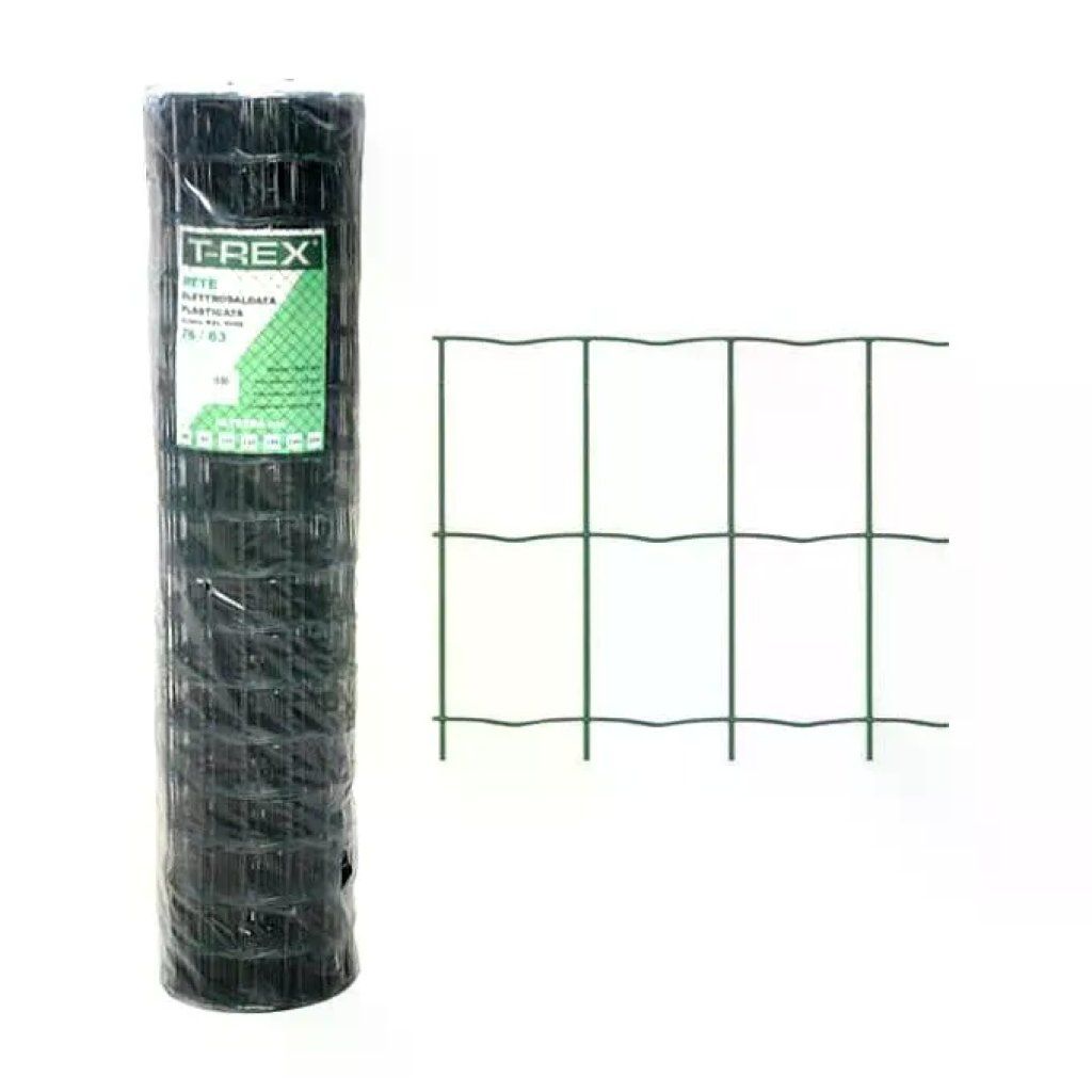 T-REX 04274 Rete elettrosaldata verde, rotolo 25 m, altezza 60 cm T-REX 04274 Rete elettrosaldata verde, rotolo 25 m, altezza 60 cm