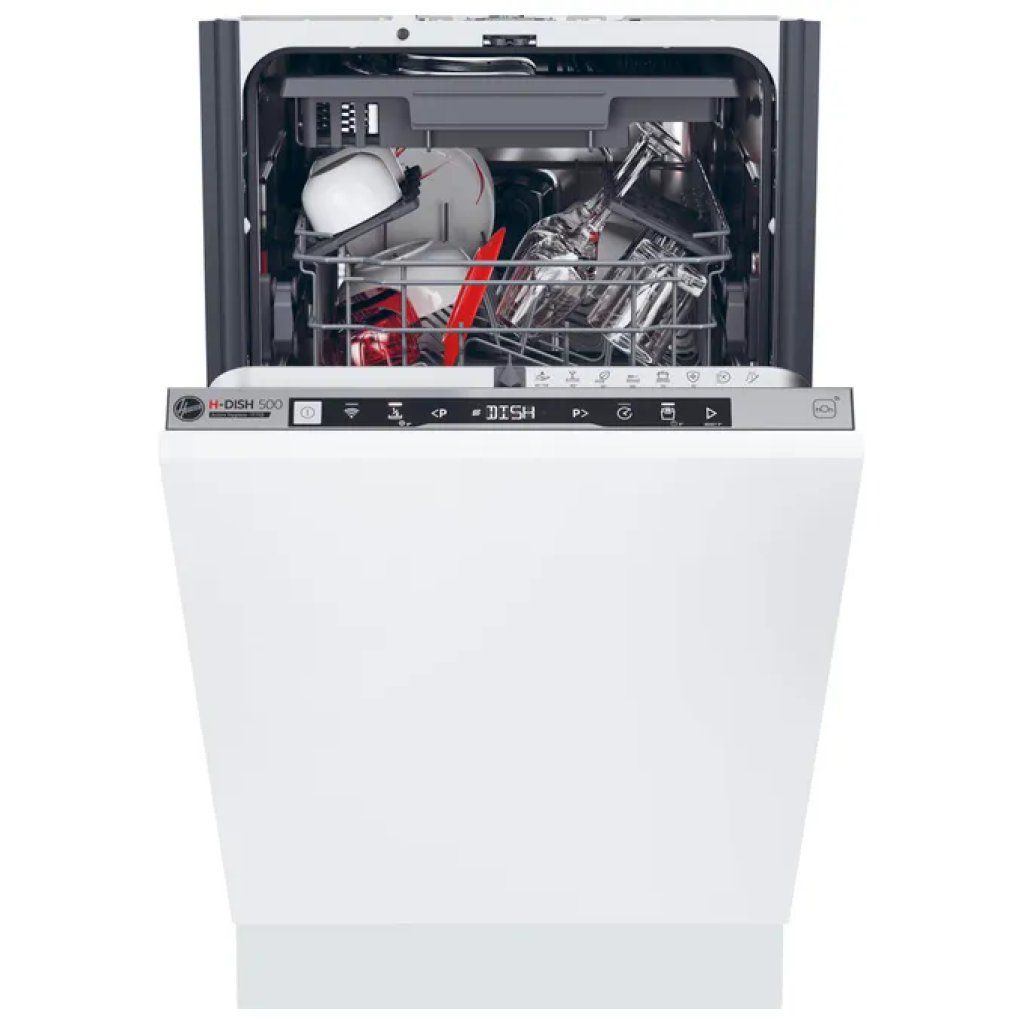 Hoover H-DISH 500 HI1C5SB1FS Lavastoviglie da Incasso 45 cm, 11 Coperti, Classe C, Wi-Fi Hoover H-DISH 500 HI1C5SB1FS Lavastoviglie da Incasso 45 cm, 11 Coperti, Classe C, Wi-Fi