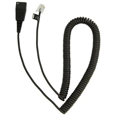 Jabra 8800-01-37 – Cavo adattatore QD-RJ10 spiralato, 2 m, nero Jabra 8800-01-37 – Cavo adattatore QD-RJ10 spiralato, 2 m, nero
