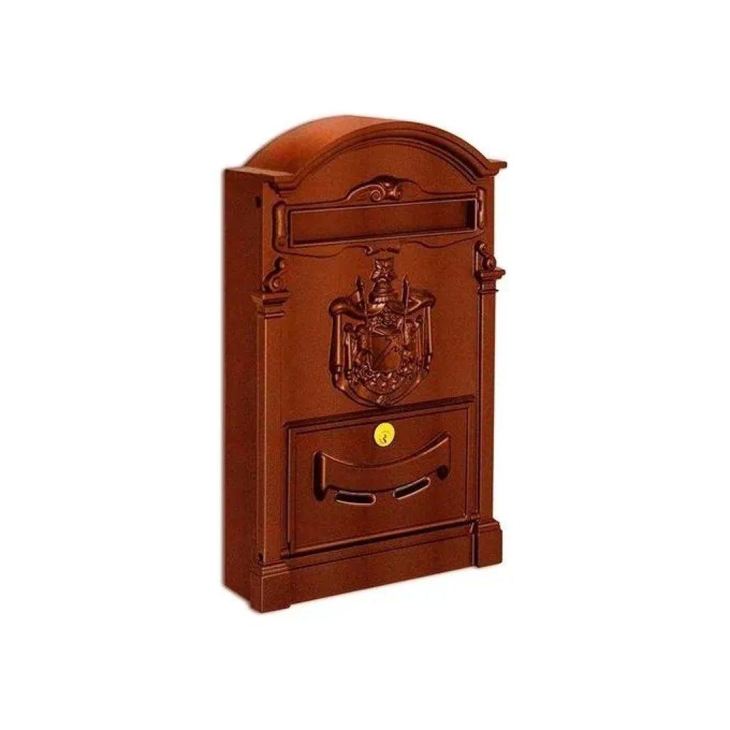 Alubox Residence 62359 – Cassetta postale in alluminio color ruggine