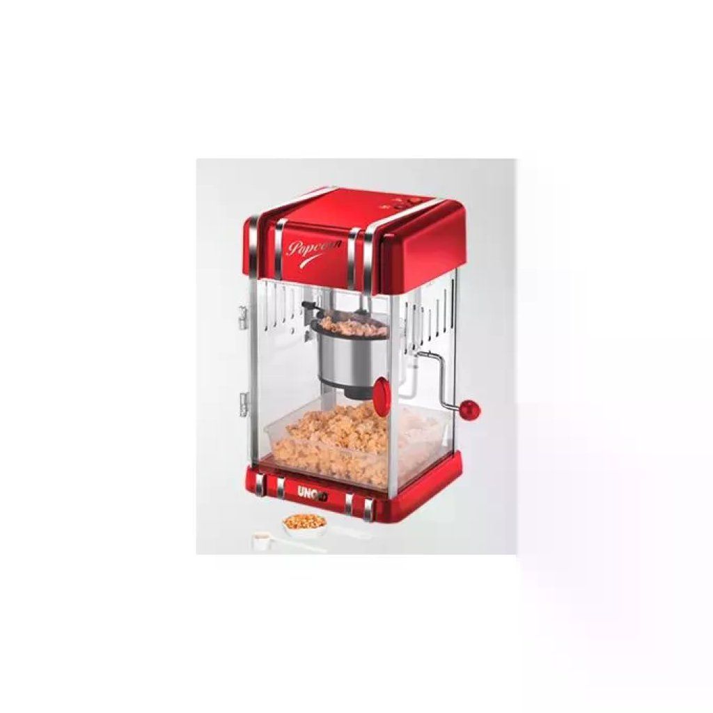 UNOLD Retro macchina per popcorn 300 W rossa e argento