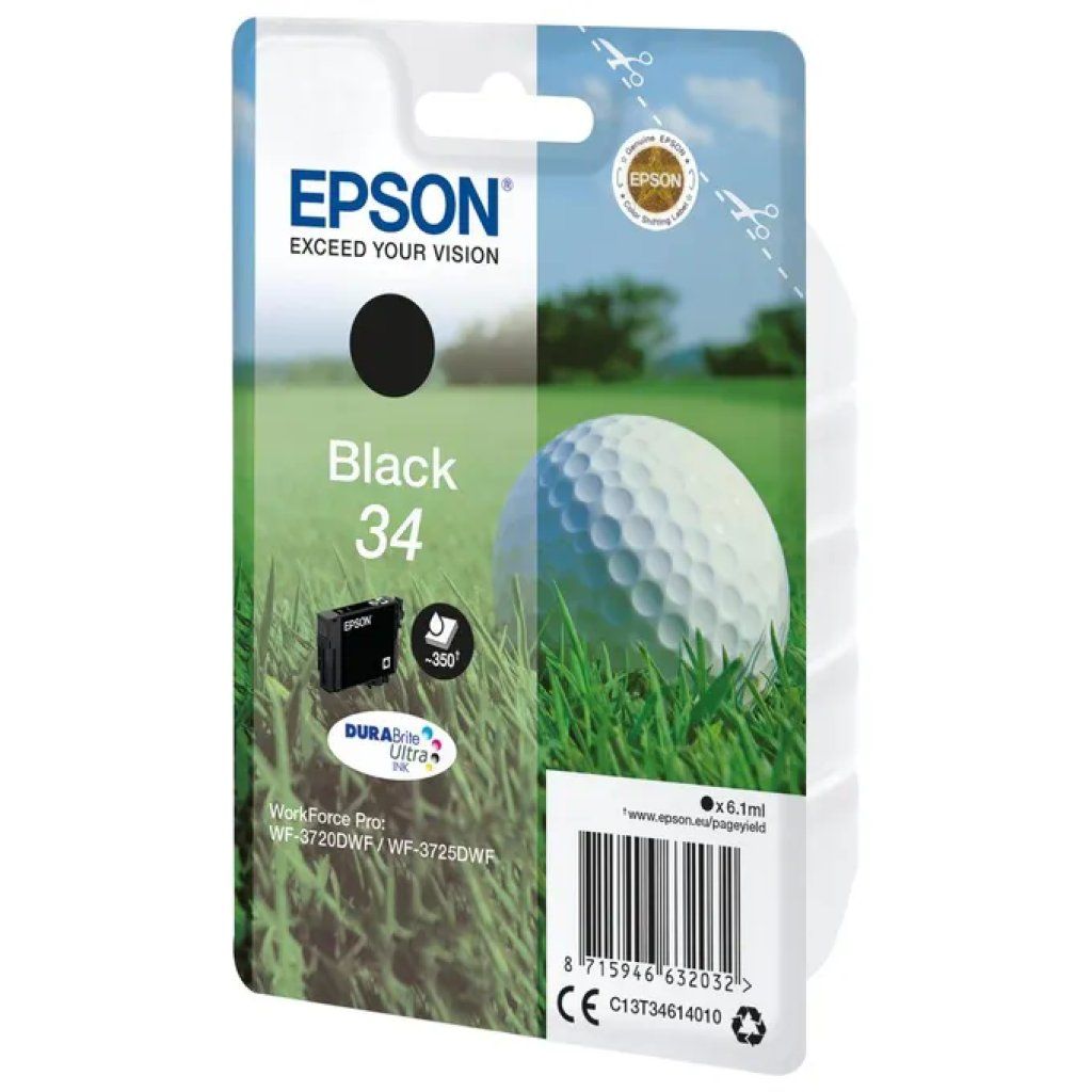 Epson Cartuccia originale Epson DURABrite Ultra 34 Nero, 6,1 ml Epson Cartuccia originale Epson DURABrite Ultra 34 Nero, 6,1 ml