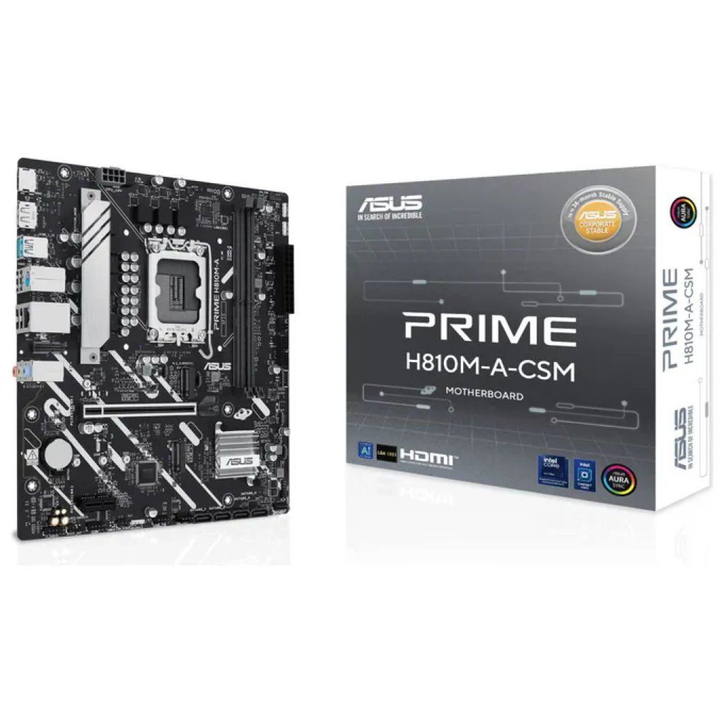 ASUS Prime H810M-A-CSM Scheda Madre Micro-ATX DDR5 ASUS Prime H810M-A-CSM Scheda Madre Micro-ATX DDR5