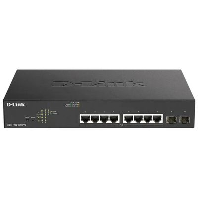 D-Link DGS-1100-10MPV2 Switch Gigabit PoE Gestito, 10 Porte, Rack 1U D-Link DGS-1100-10MPV2 Switch Gigabit PoE Gestito, 10 Porte, Rack 1U
