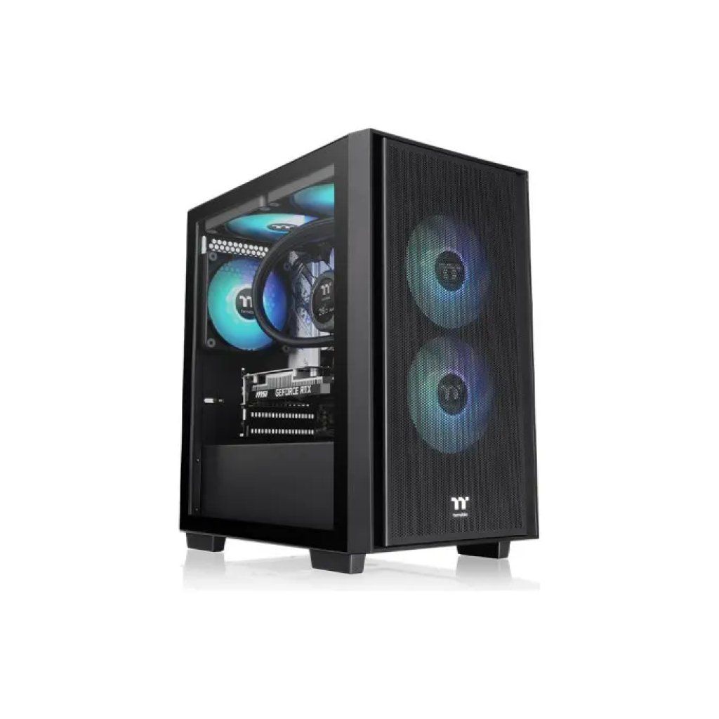 Thermaltake Versa H16 TG ARGB Case Micro Tower Nero