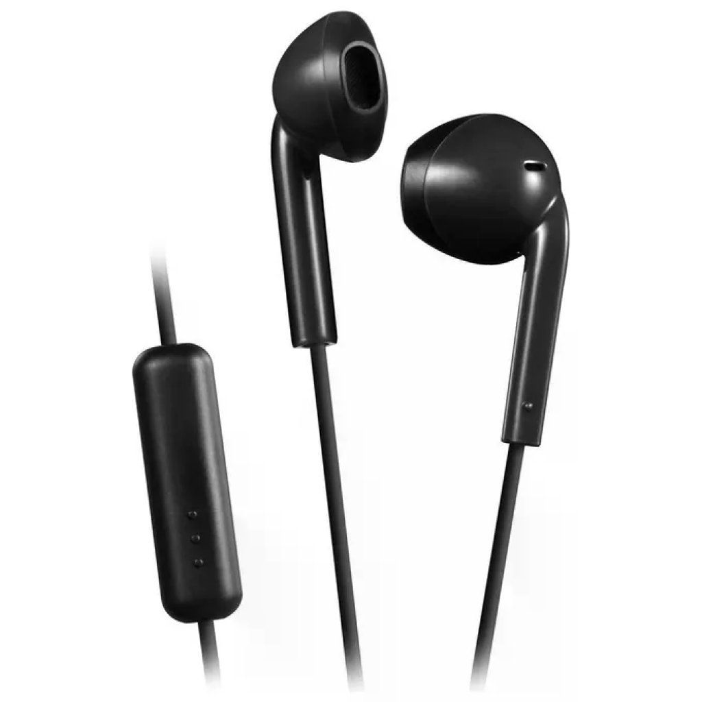 JVC HA-F17M Auricolari cablati con microfono e telecomando, neri