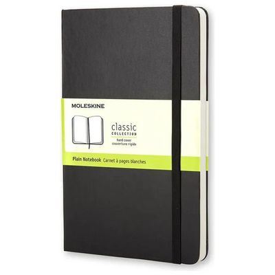 Moleskine Classic Large – Taccuino a pagine bianche, copertina rigida nera