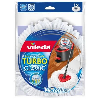 Vileda Turbo Classic Ricambio Testa Mocio in Microfibra Vileda Turbo Classic Ricambio Testa Mocio in Microfibra