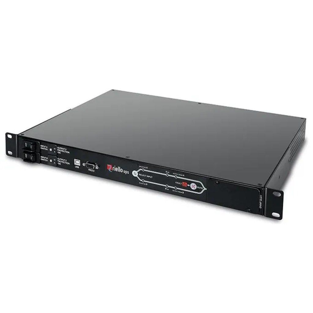 Riello WMTA016091P0 PDU ATS 16 A da rack 1U con 9 prese IEC