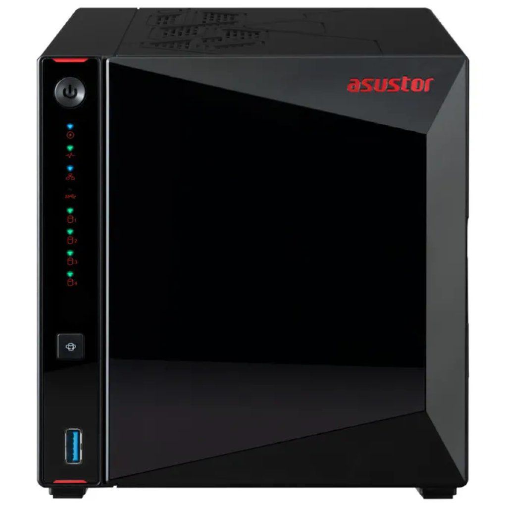ASUSTOR Nimbustor 4 Gen2 AS5404T NAS a 4 bay, Intel Celeron N5105, 4 GB RAM, Nero ASUSTOR Nimbustor 4 Gen2 AS5404T NAS a 4 bay, Intel Celeron N5105, 4 GB RAM, Nero