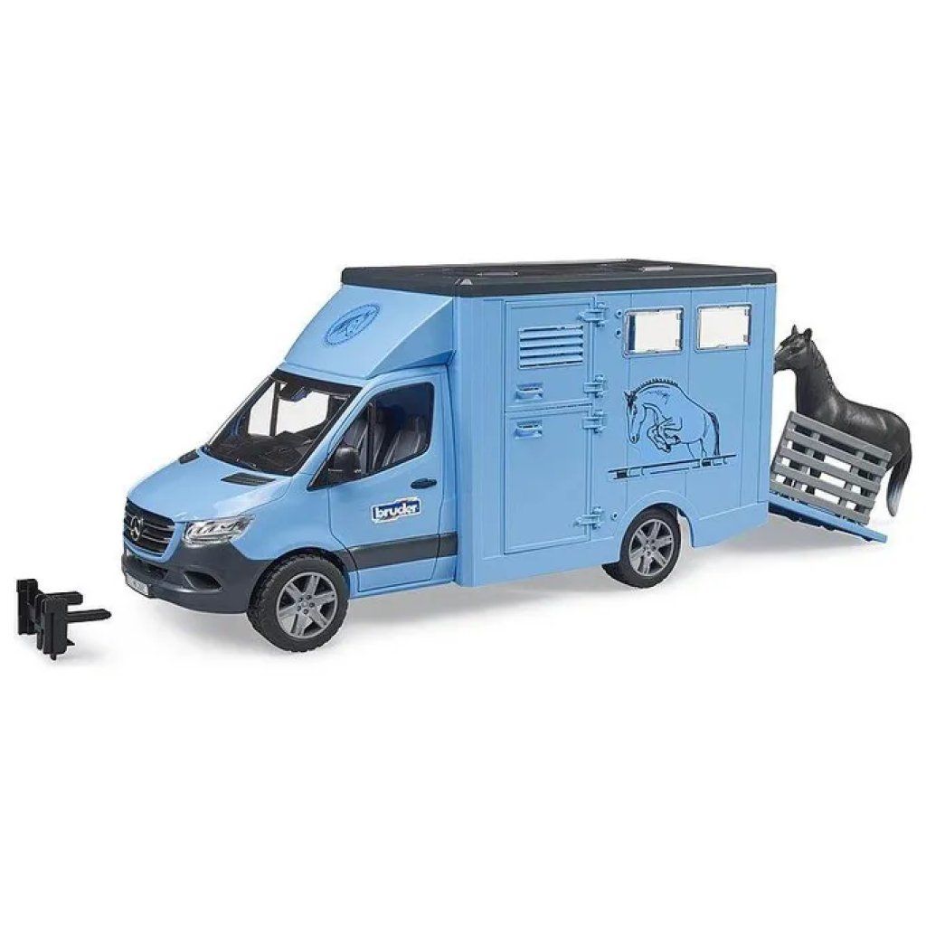 Bruder 02674 Bworld Modellino Furgone MB Sprinter Trasporto Animali con 1 Cavallo scala 1:16 colore Bruder 02674 Bworld Modellino Furgone MB Sprinter Trasporto Animali con 1 Cavallo scala 1:16 colore