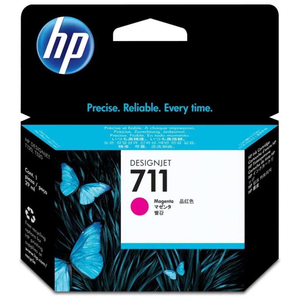 HP Cartuccia HP 711 Magenta 29 ml CZ131A per DesignJet T120/T520