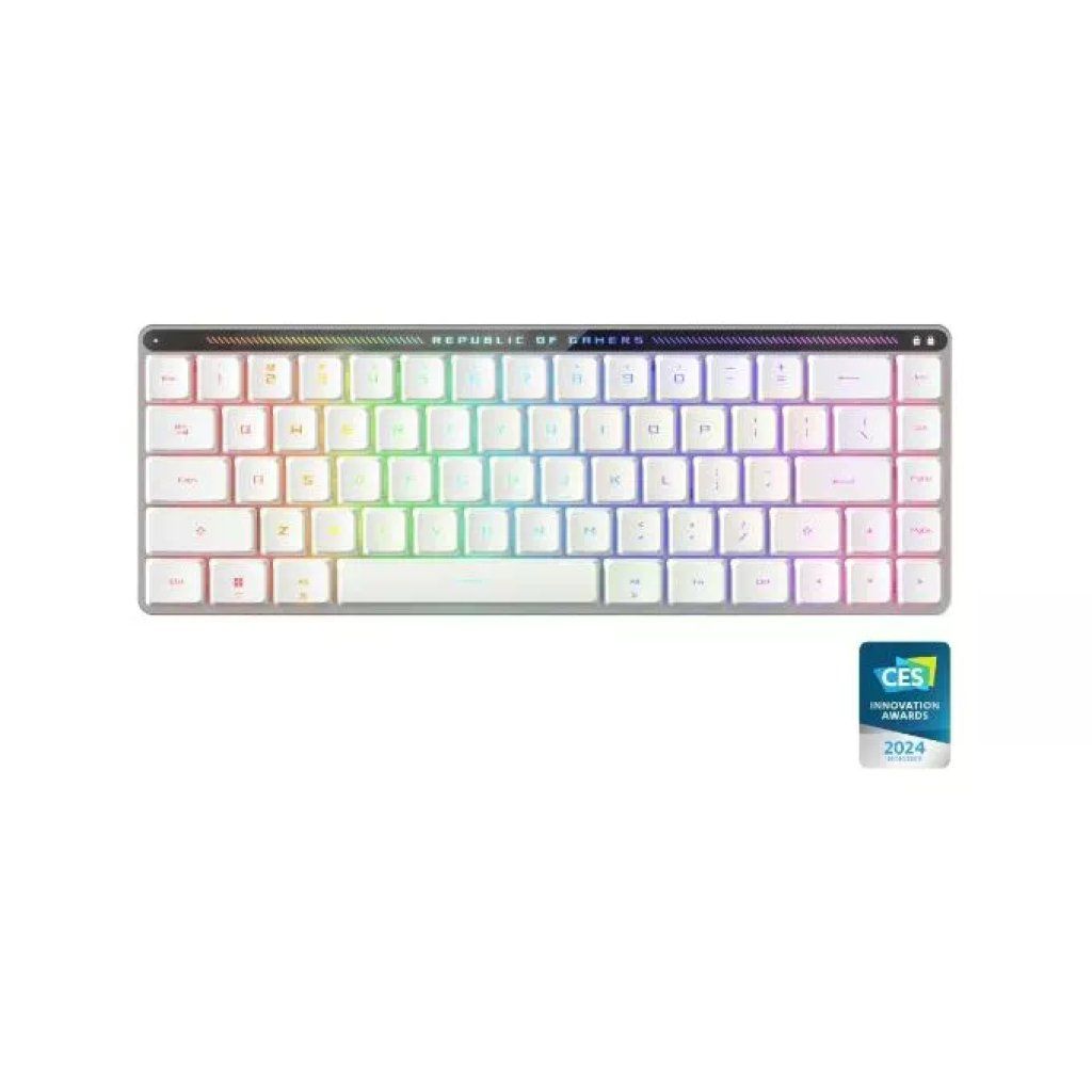 ASUS ROG Falchion RX Low Profile Tastiera Meccanica Wireless Moonlight White Layout ITA