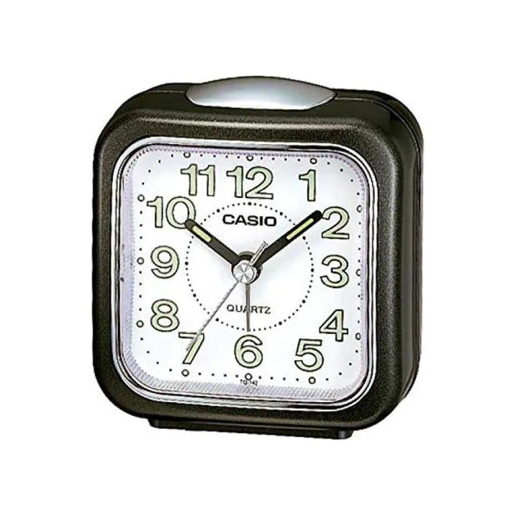 Casio TQ-142-1EF Sveglia Analogica da Tavolo Nera