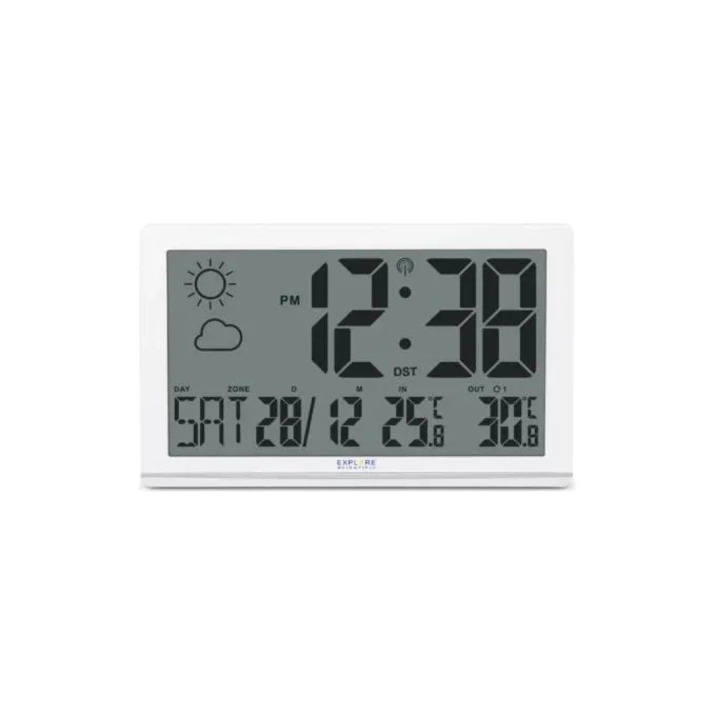 Explore Scientific RDC8001 Orologio Radiocontrollato con Sensore Esterno