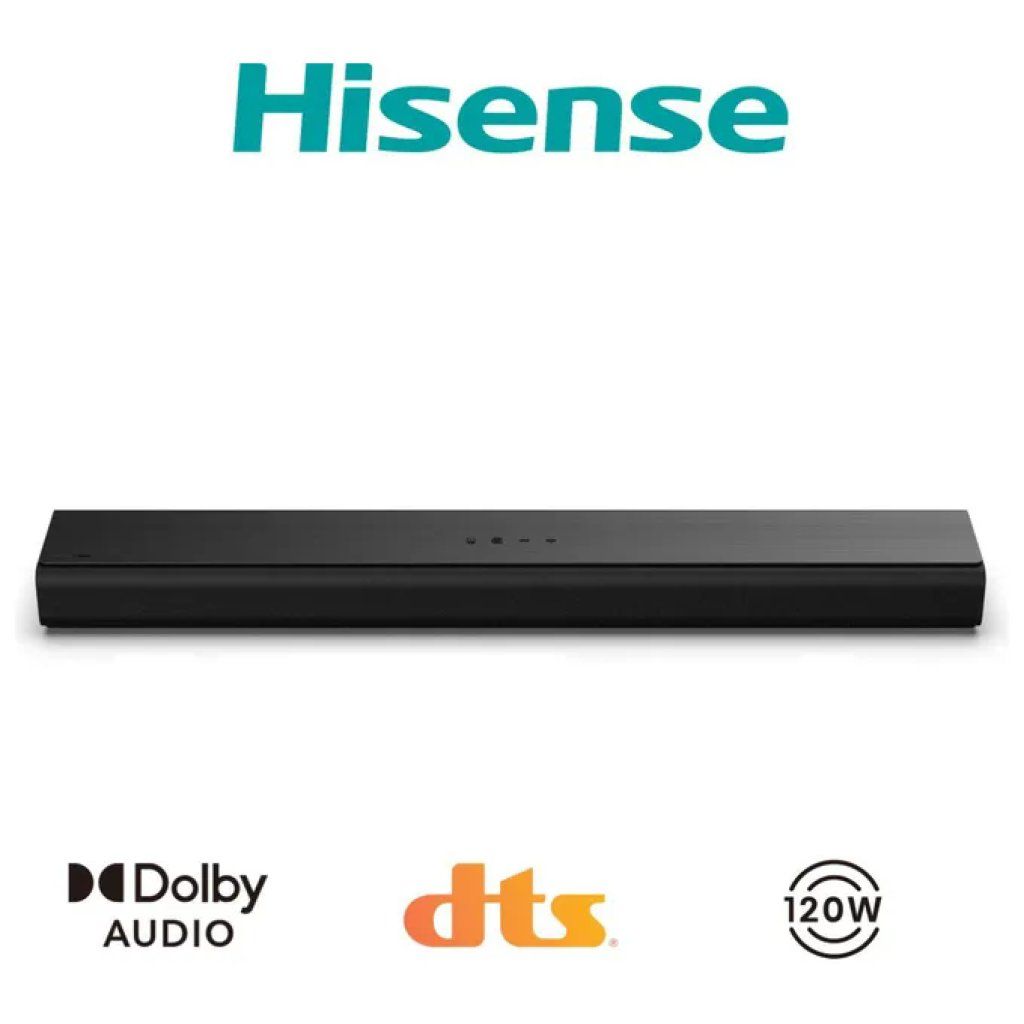 Hisense HS1000 Soundbar 2.0 Canali 120 W Dolby Audio DTS Virtual:X Bluetooth 5.3 HDMI ARC colore Nero