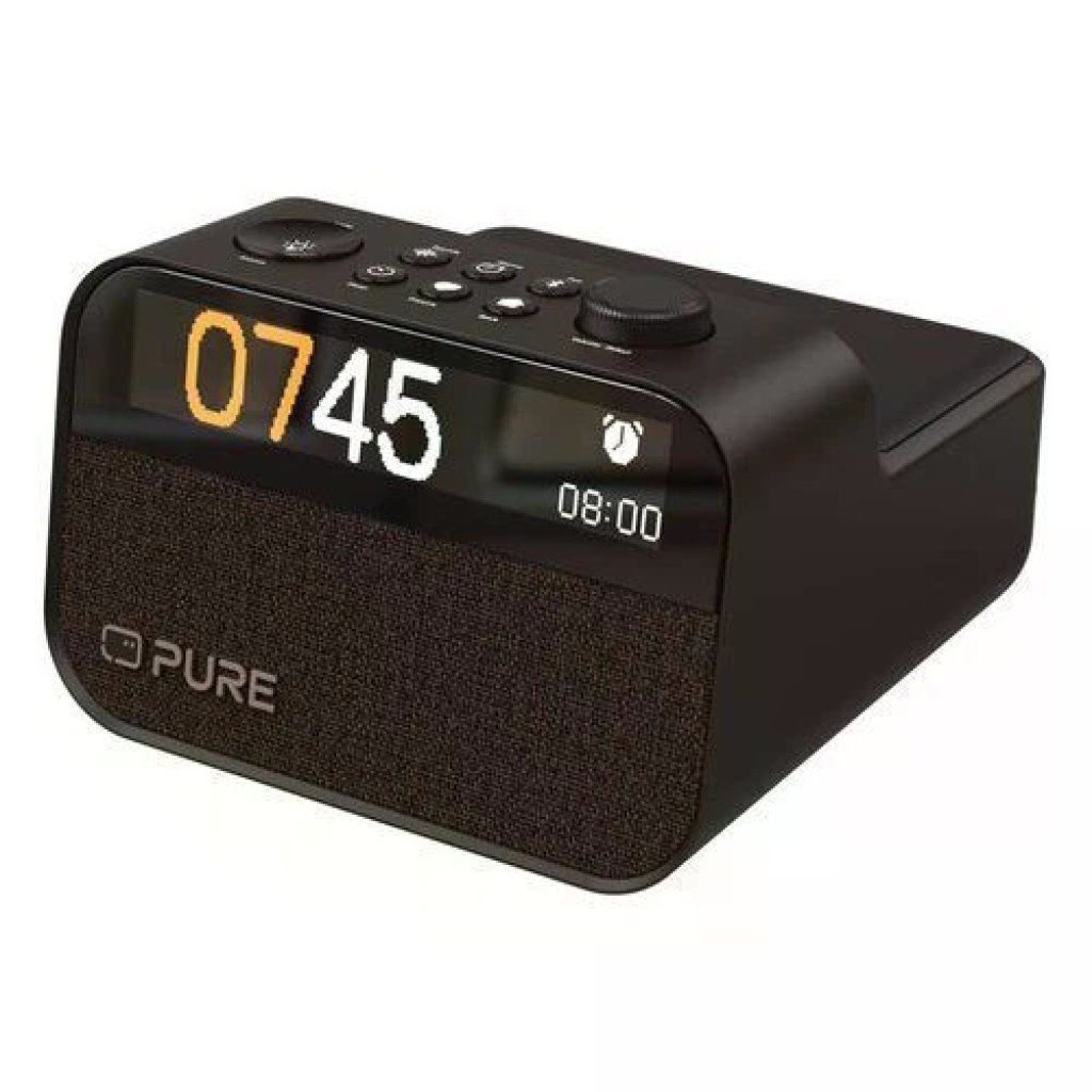 PURE Moment Charge Radiosveglia Digitale Coffee Black