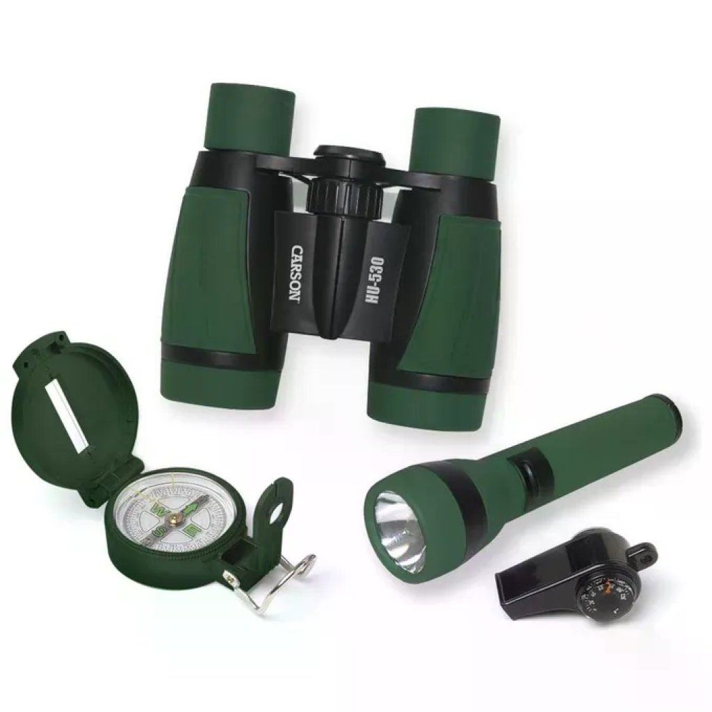 Carson AdventurePak HU-401 Kit da Esplorazione con Binocolo 30 mm Carson AdventurePak HU-401 Kit da Esplorazione con Binocolo 30 mm