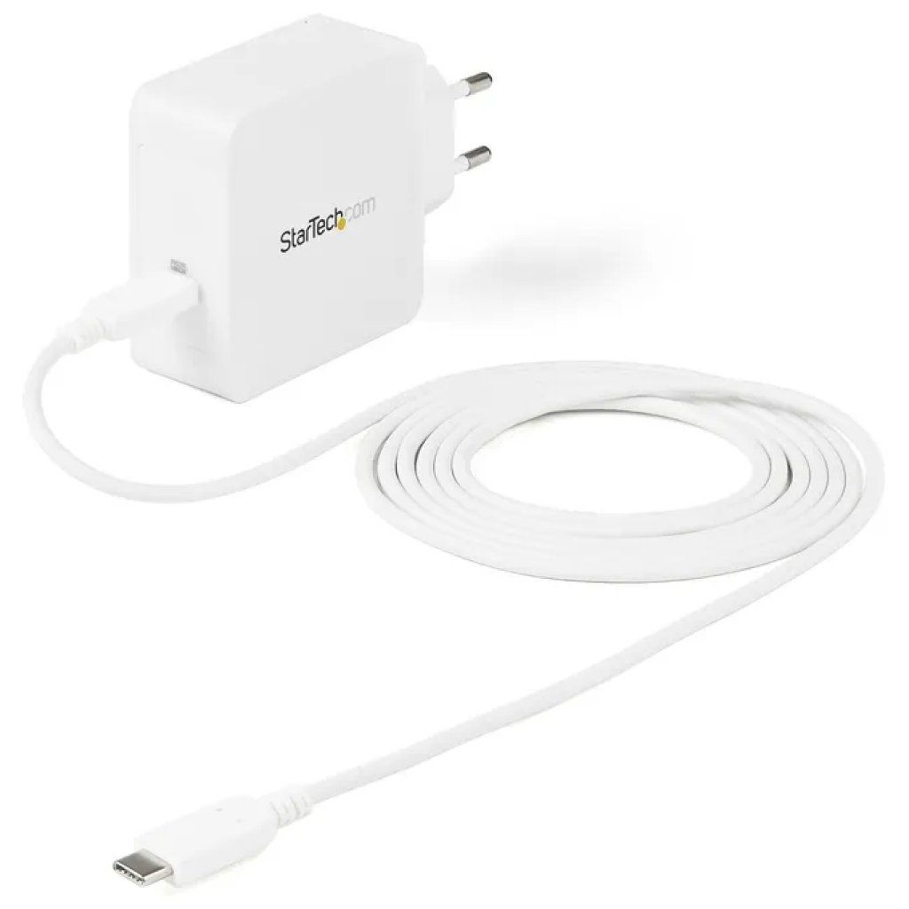 StarTech.com Caricabatterie USB-C PD 60W con cavo da 1 m, bianco