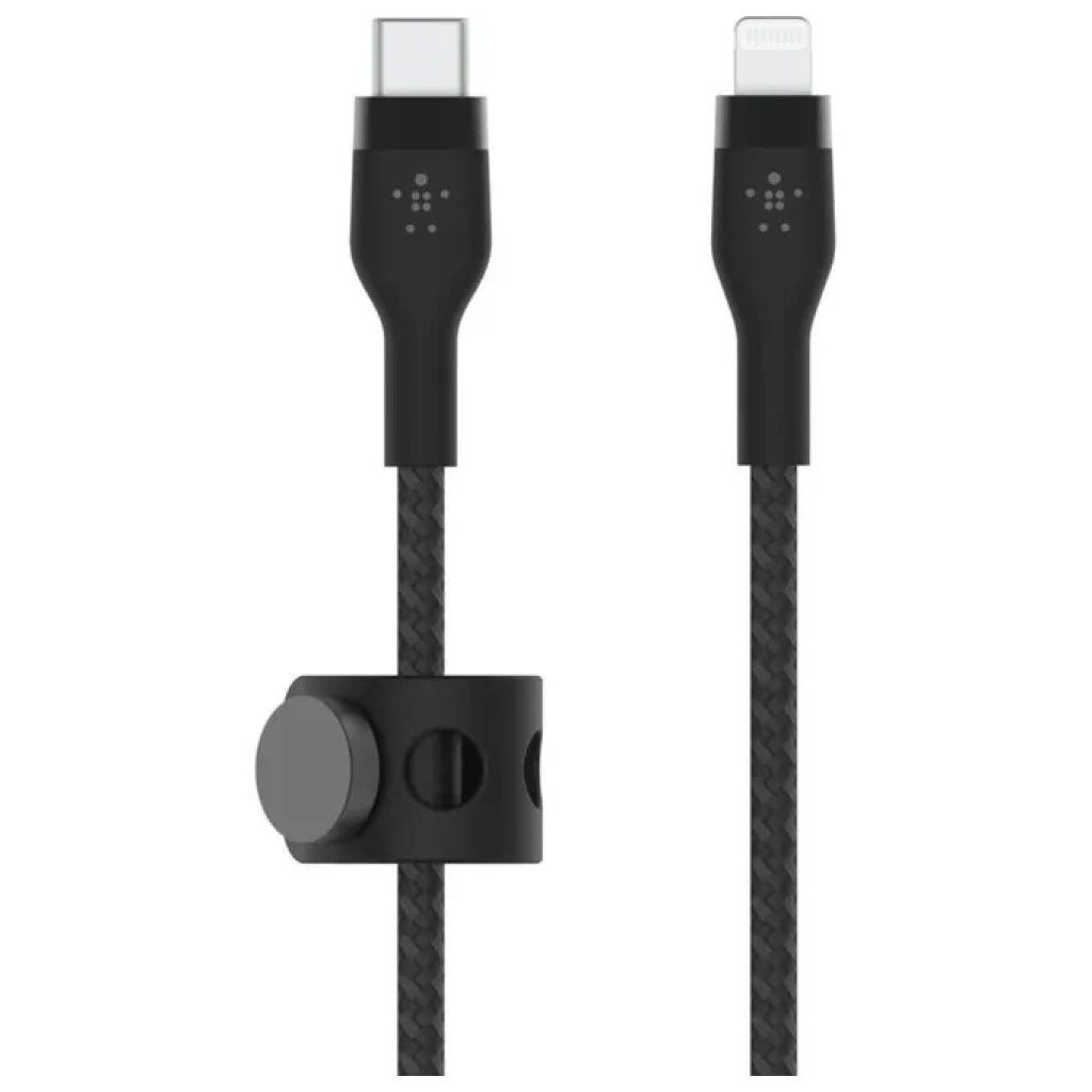 Belkin BoostCharge Pro Flex Cavo USB-C a Lightning 3 m, 20 W, Nero