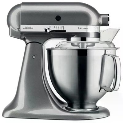 KitchenAid Artisan 5KSM185PS Planetaria 300 W, 4,8 L, Argento