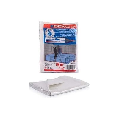 TREEMME GEKO Telo Copritutto Trasparente in LDPE 4 × 4 m TREEMME GEKO Telo Copritutto Trasparente in LDPE 4 × 4 m
