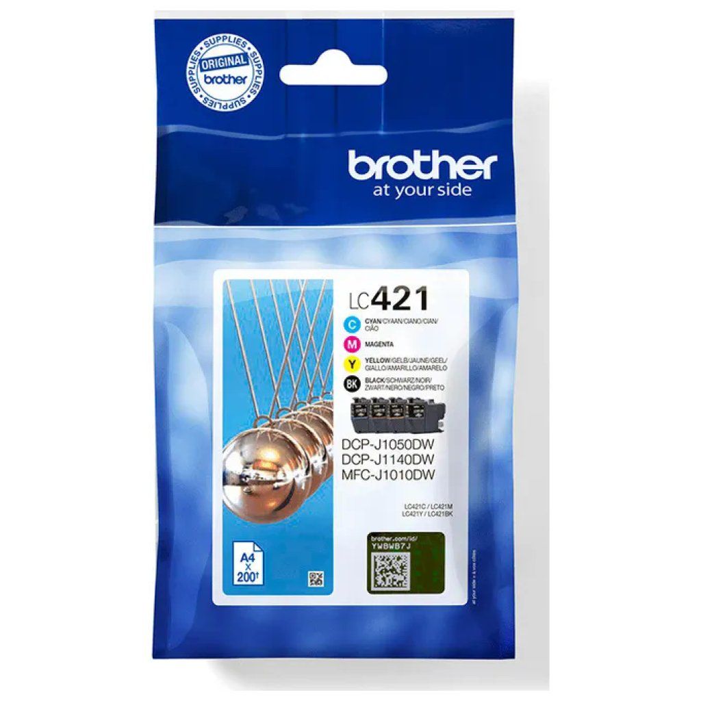 Brother LC421VALDR Multipack originale da 4 cartucce