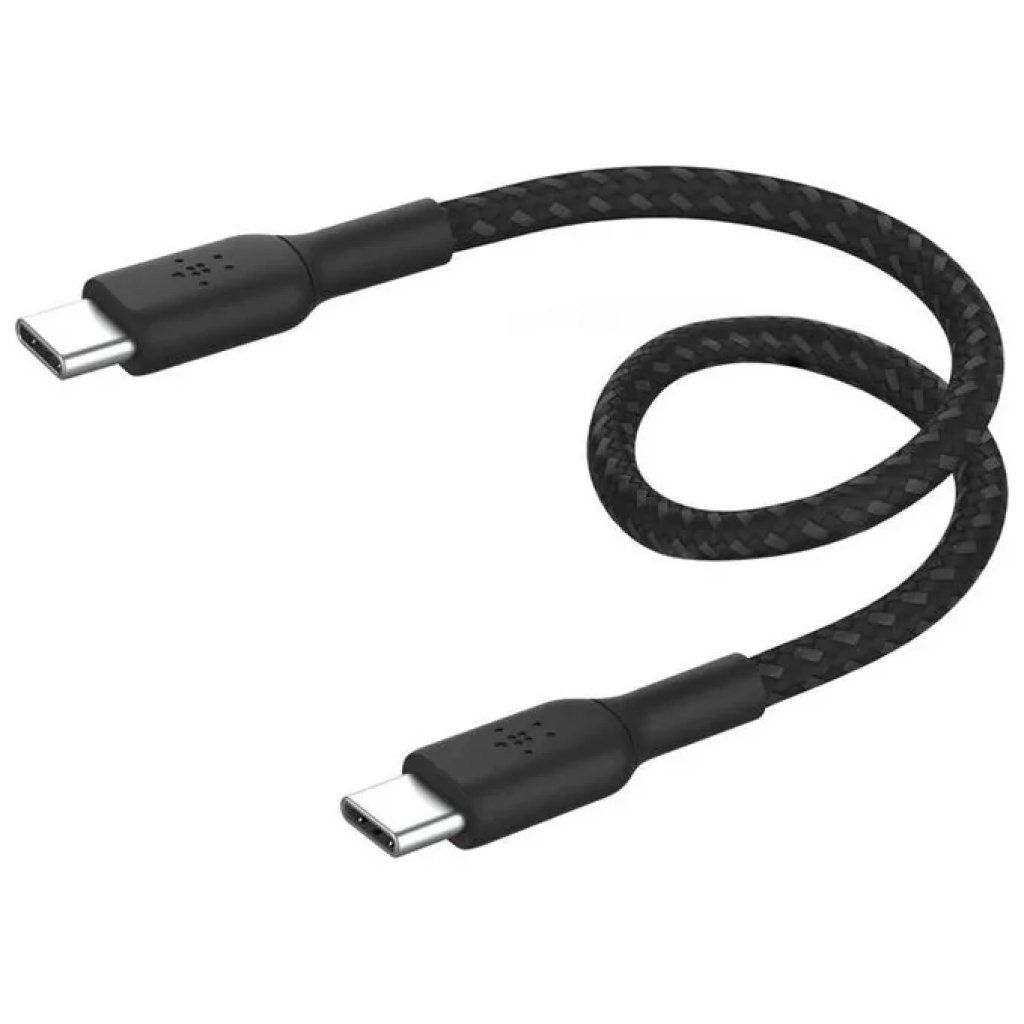 Belkin BoostCharge Cavo USB-C intrecciato 15 cm nero