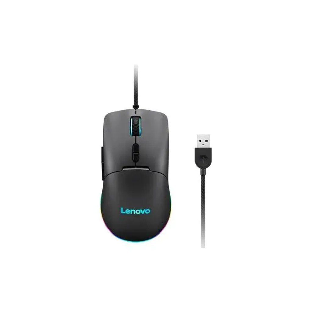 Lenovo M210 Mouse Gaming RGB 8000 DPI, 7 Pulsanti, USB, Nero