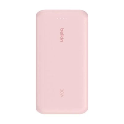 Belkin BoostCharge Powerbank 20.000 mAh Rosa con Cavo USB-C Integrato