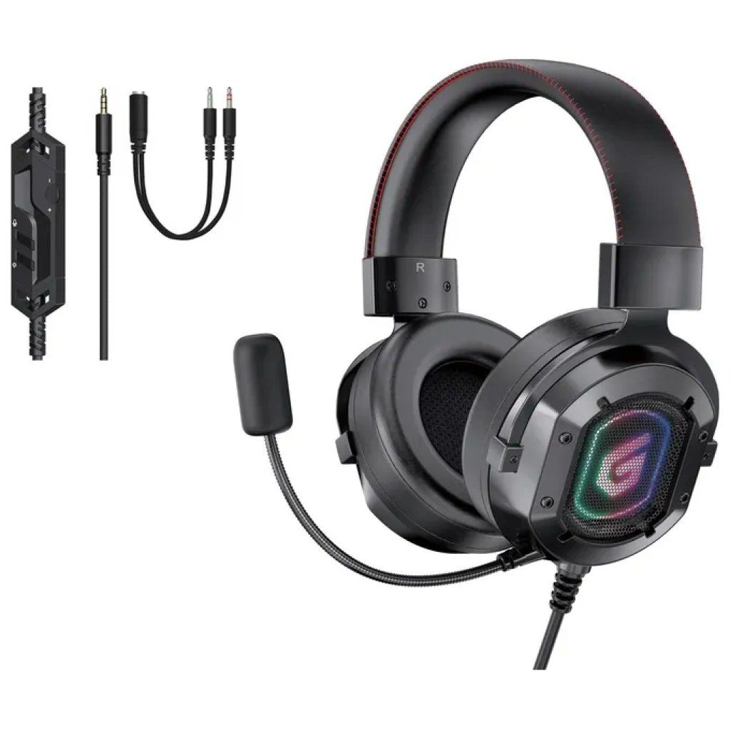 Conceptronic ATHAN03B Cuffie Gaming Cablate Over-Ear con Microfono e LED RGB 2