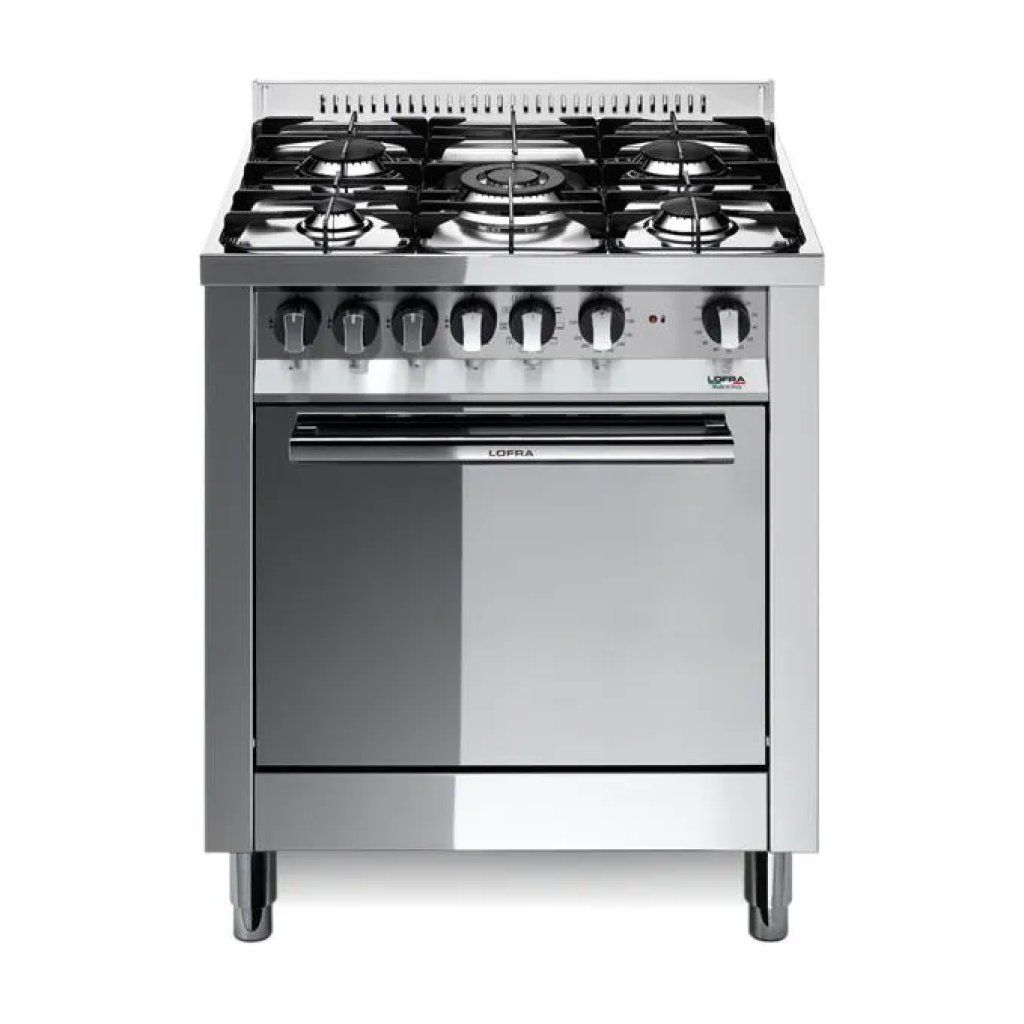 Lofra M76MF-C Cucina 90 cm Inox, 5 Fuochi e Forno Multifunzione
