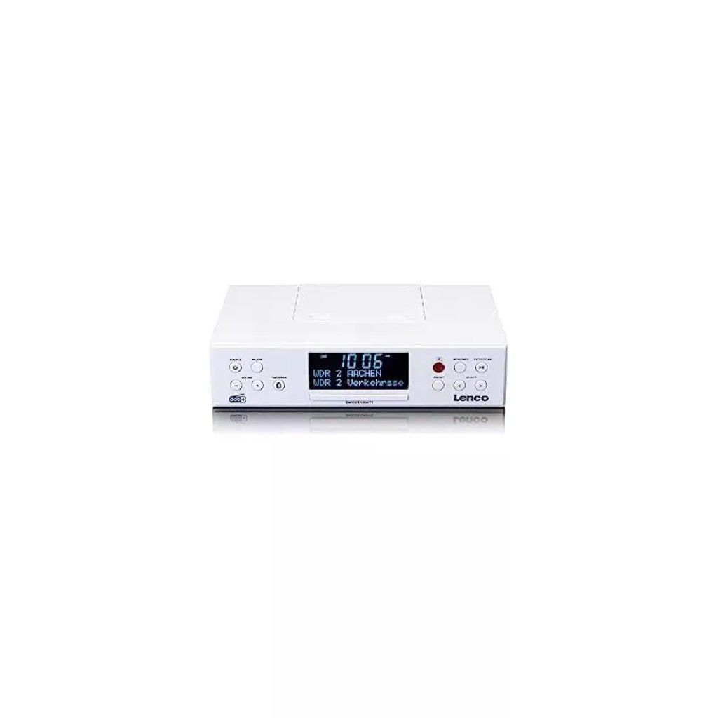 Lenco KCR-190 Radio CD con Bluetooth, Bianca