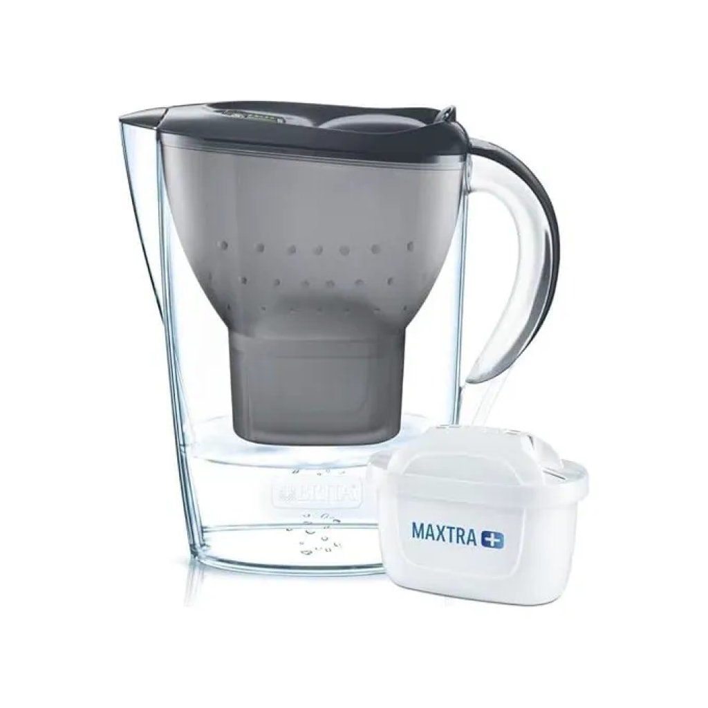 BRITA Marella Graphite – Caraffa Filtrante 2,4 L con Filtro MAXTRA PRO All-in-1