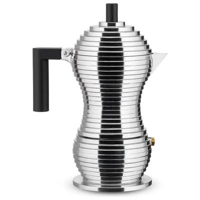 Alessi Pulcina MDL02/3 B – Caffettiera moka nera, 3 tazze Alessi Pulcina MDL02/3 B – Caffettiera moka nera, 3 tazze