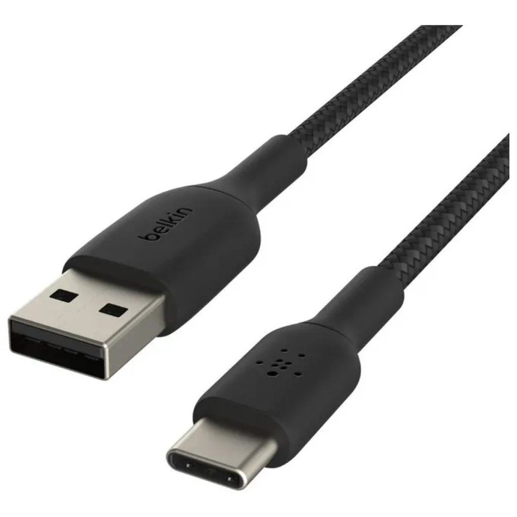 Belkin Cavo USB-C a USB-A Intrecciato 3 m Nero