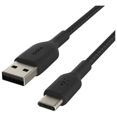Belkin cavo USB-C a USB-A intrecciato, 3 m, nero